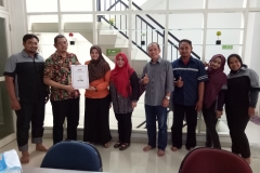 Penyeahan Hasil Audit SMK3 kepada PT. Pilar Dwijaya Surabaya