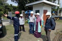 Audit Lapangan saat Sertifikasi SMK3 di Proyek Gardu Induk PLN  Gunung Sari Surabaya